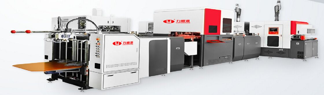 2 in 1 지능형 자동 고속 고형 카드보드 딱딱 박스 제작 기계 50-52PCS/min